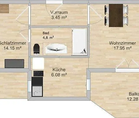 Haus Starfach شقة *